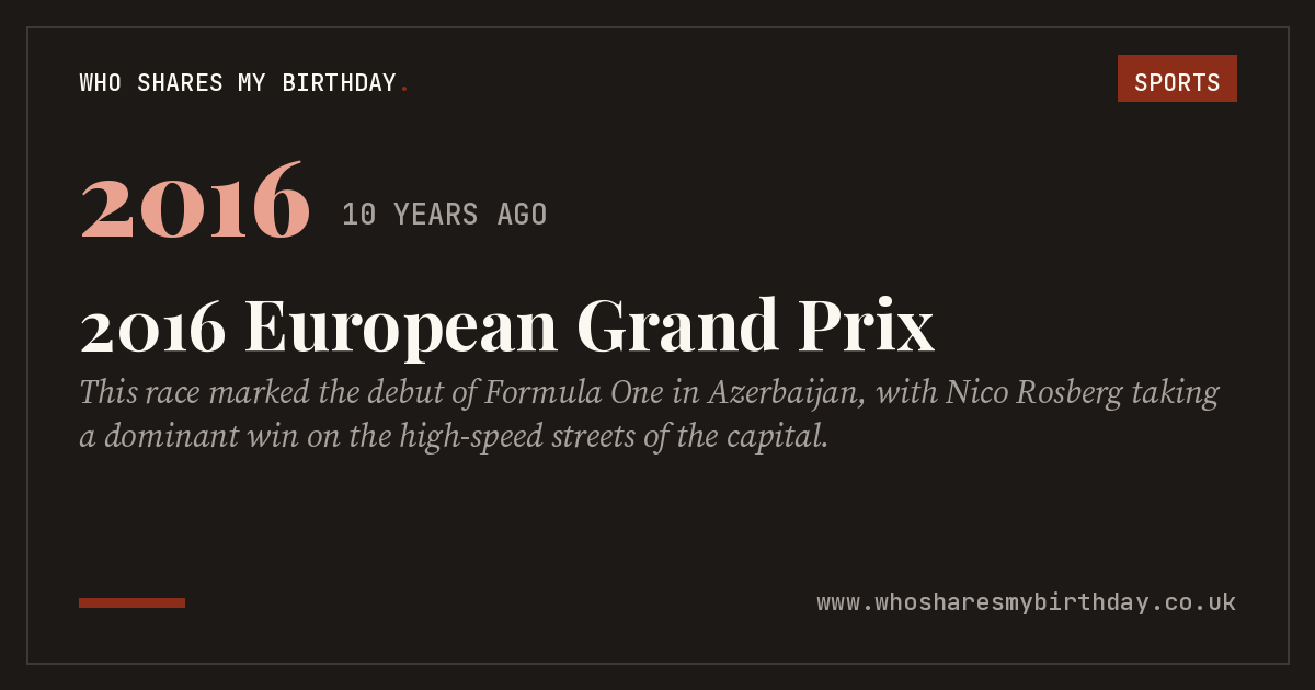2016 European Grand Prix