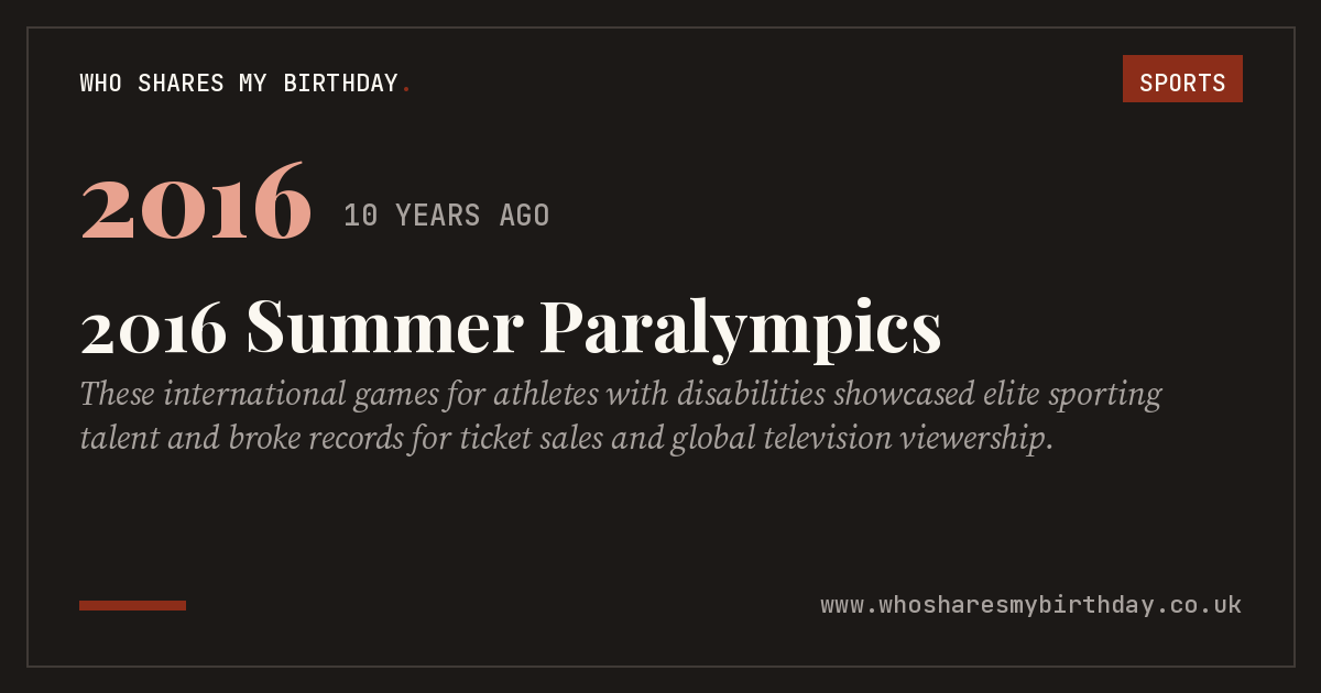 2016 Summer Paralympics