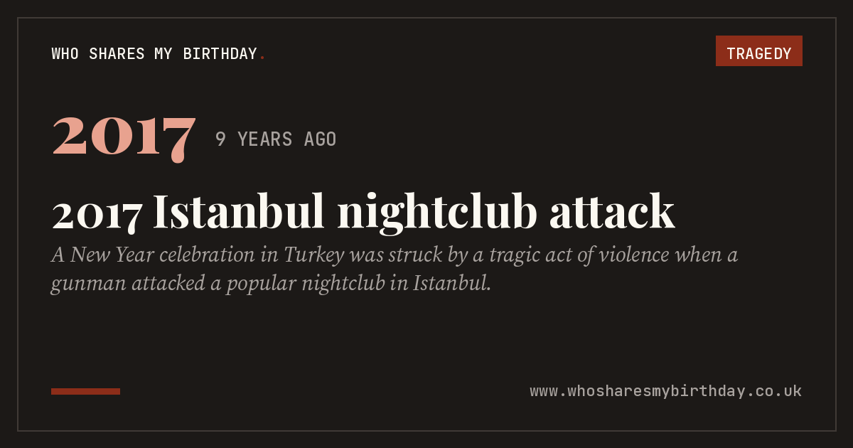 2017 Istanbul nightclub attack