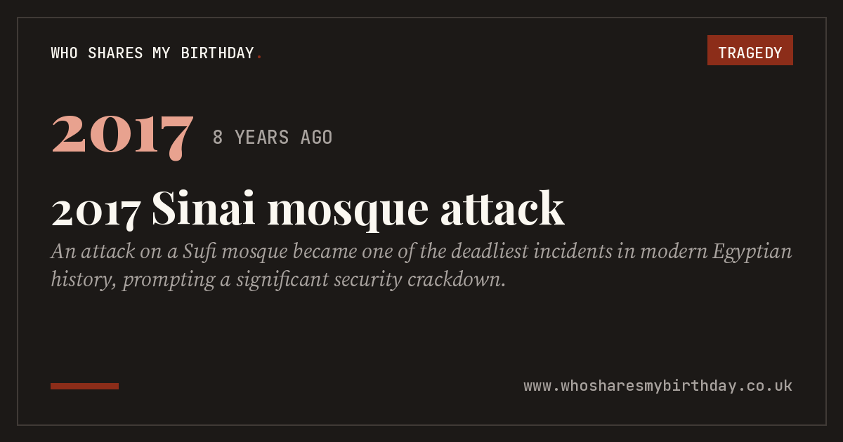 2017 Sinai mosque attack