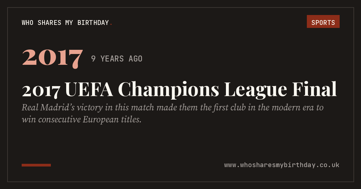 2017 UEFA Champions League Final