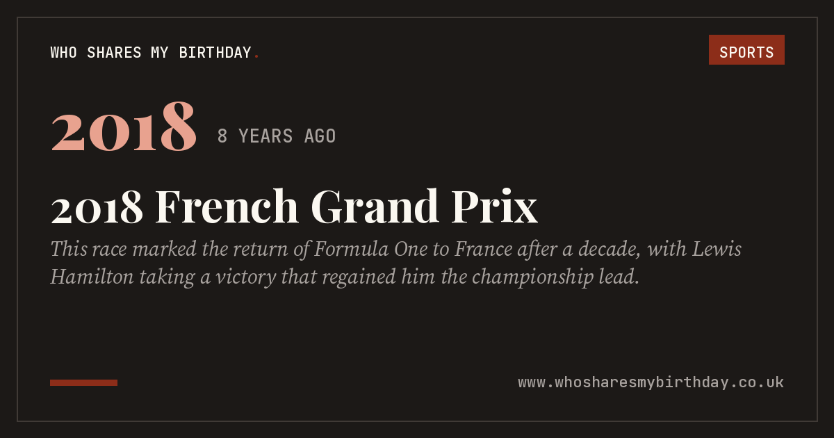 2018 French Grand Prix