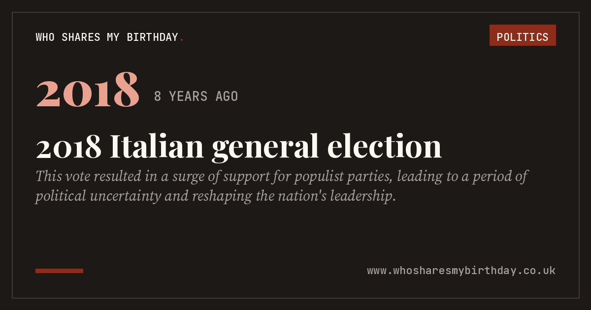 2018 Italian general election