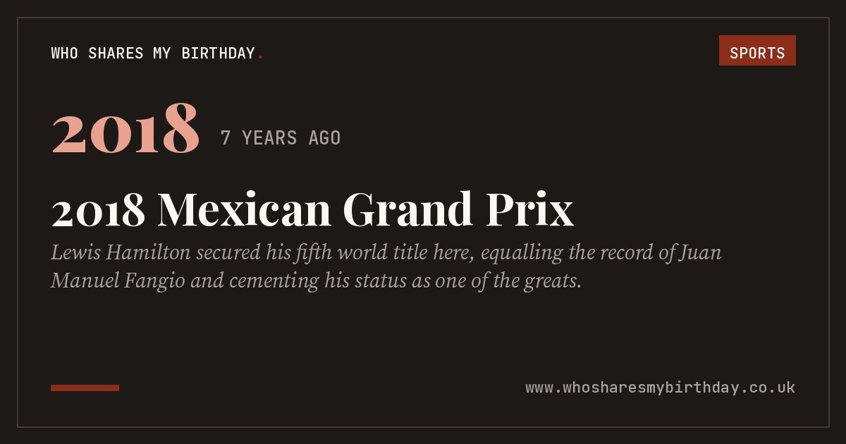 2018 Mexican Grand Prix