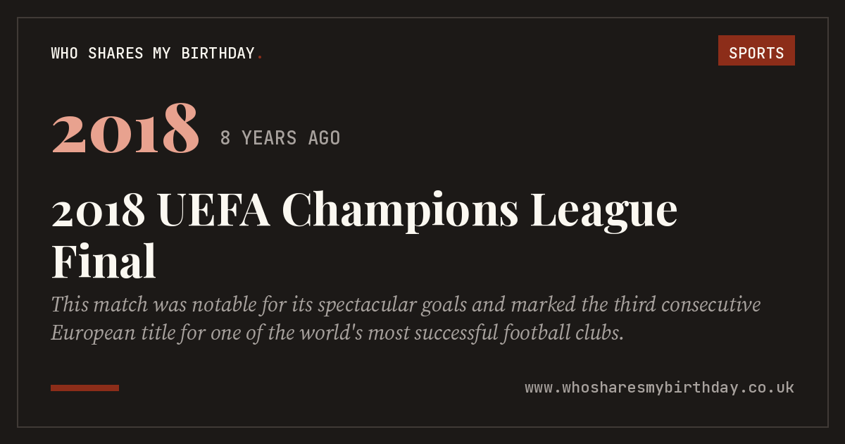 2018 UEFA Champions League Final