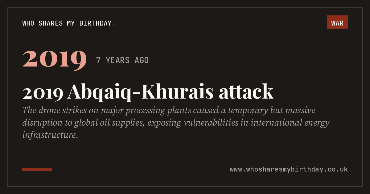 2019 Abqaiq-Khurais attack