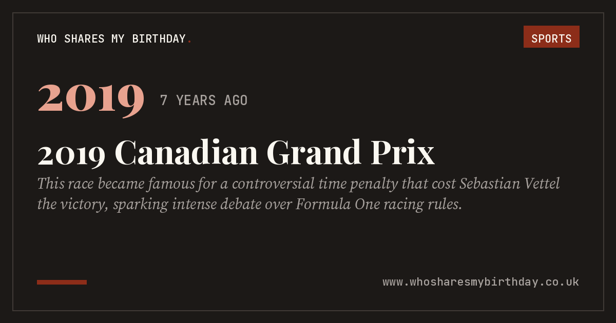2019 Canadian Grand Prix