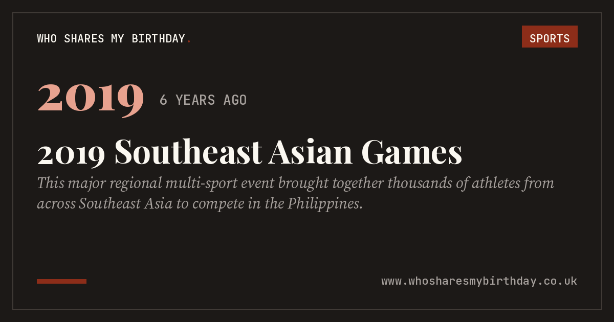 2019 Southeast Asian Games