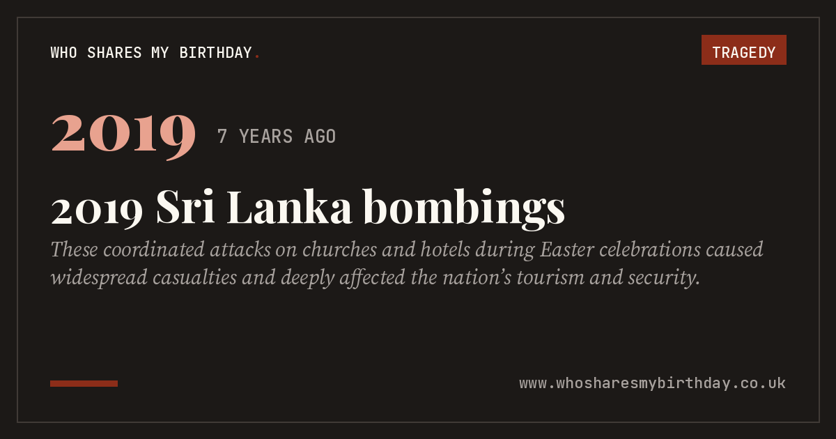 2019 Sri Lanka bombings