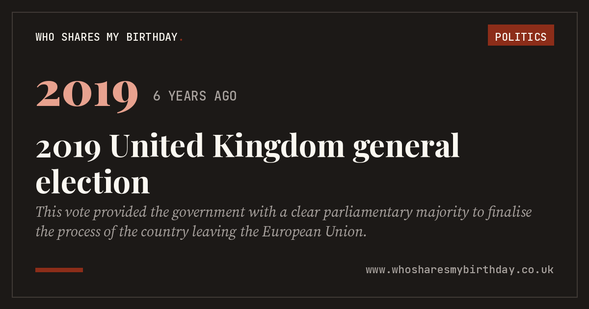 2019 United Kingdom general election