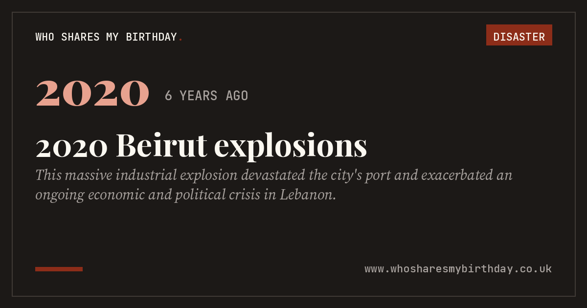 2020 Beirut explosions