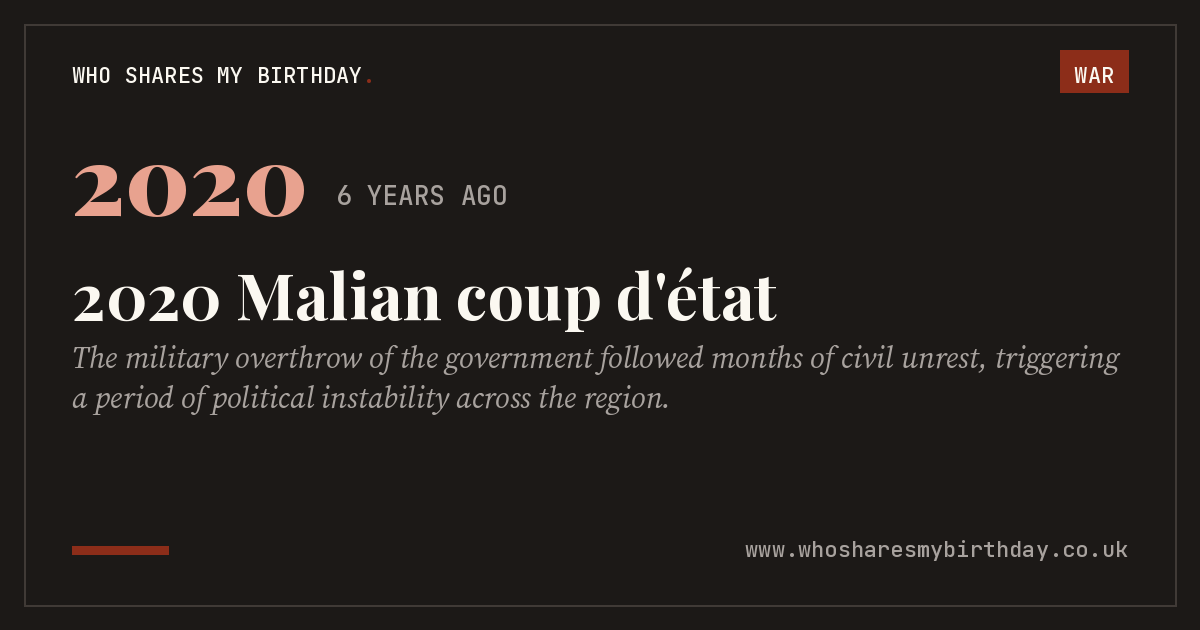 2020 Malian coup d'état