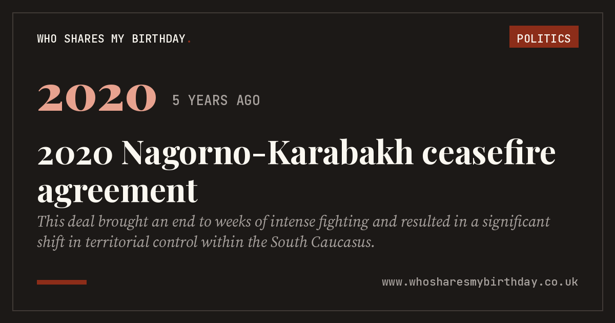 2020 Nagorno-Karabakh ceasefire agreement