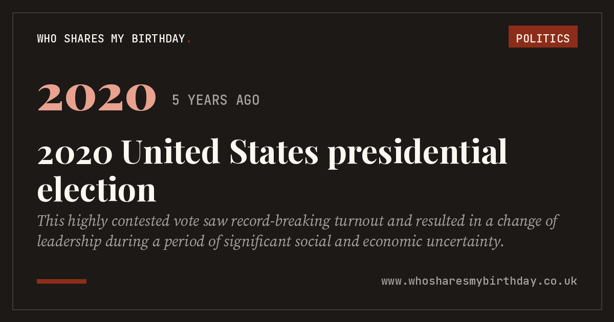 2020 United States presidential election