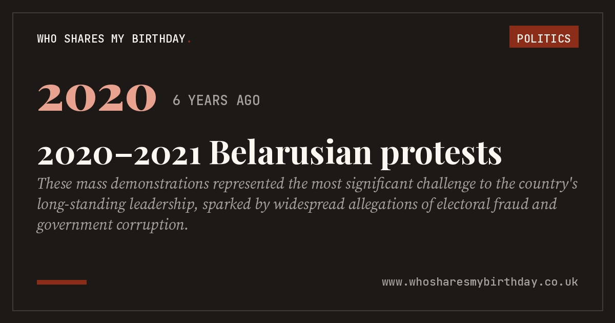 2020–2021 Belarusian protests