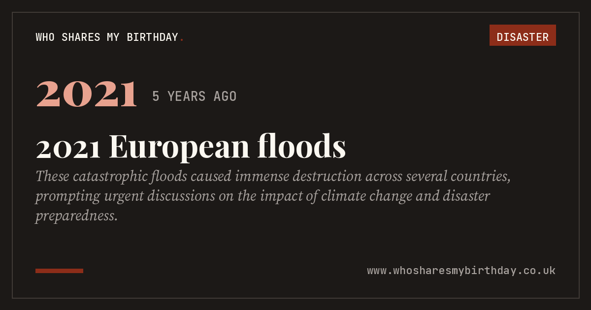 2021 European floods