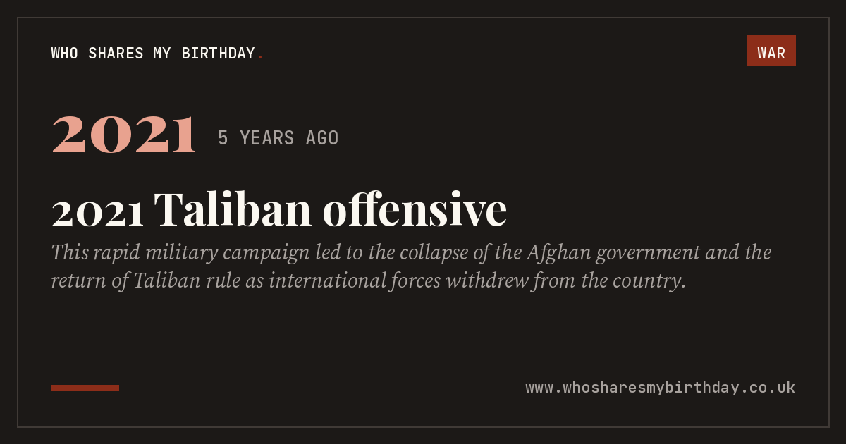 2021 Taliban offensive