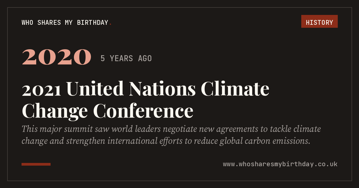 2021 United Nations Climate Change Conference