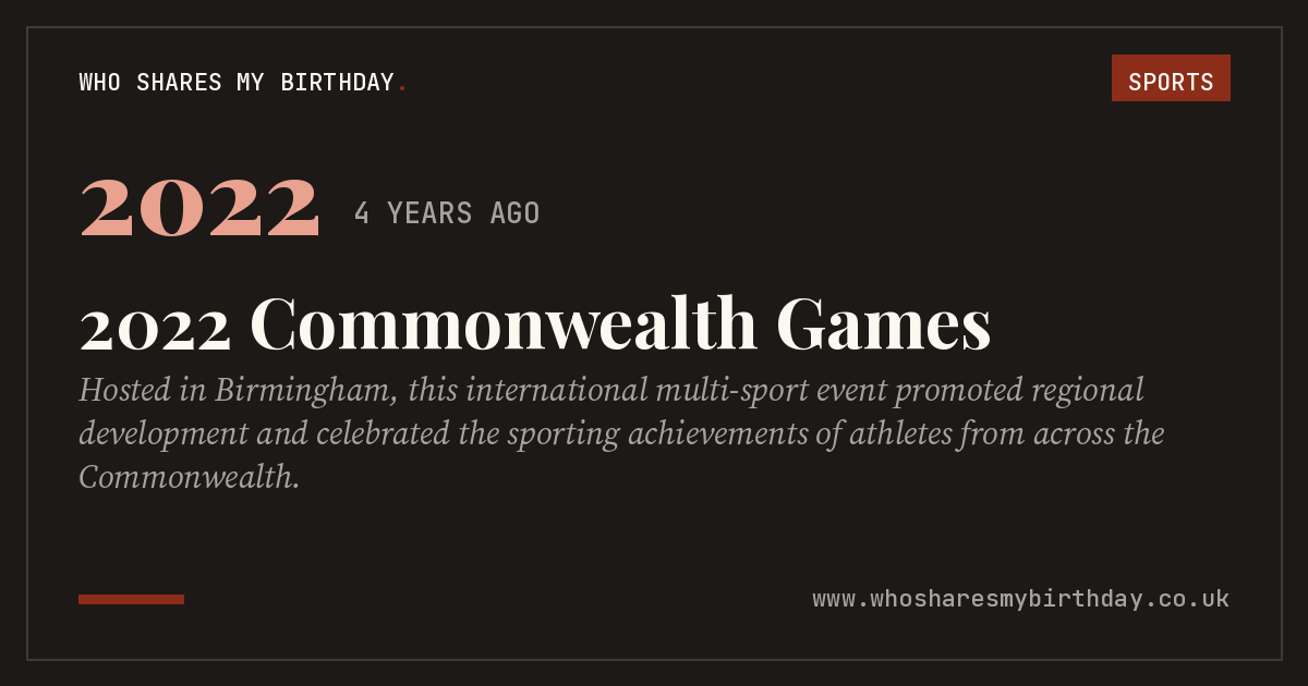2022 Commonwealth Games