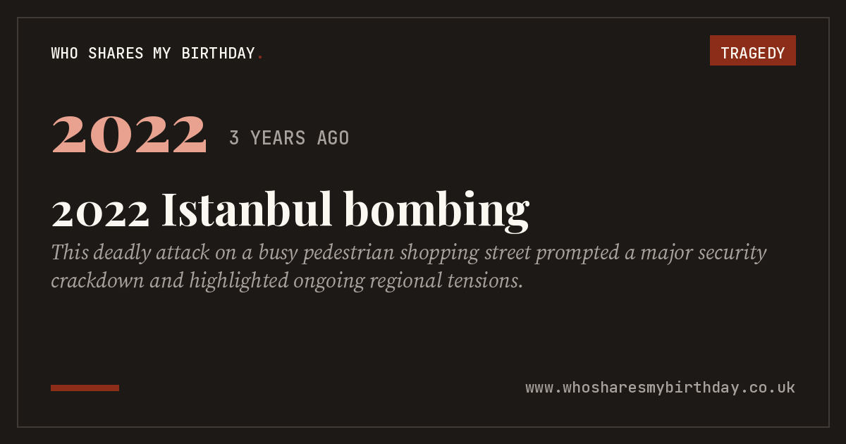 2022 Istanbul bombing