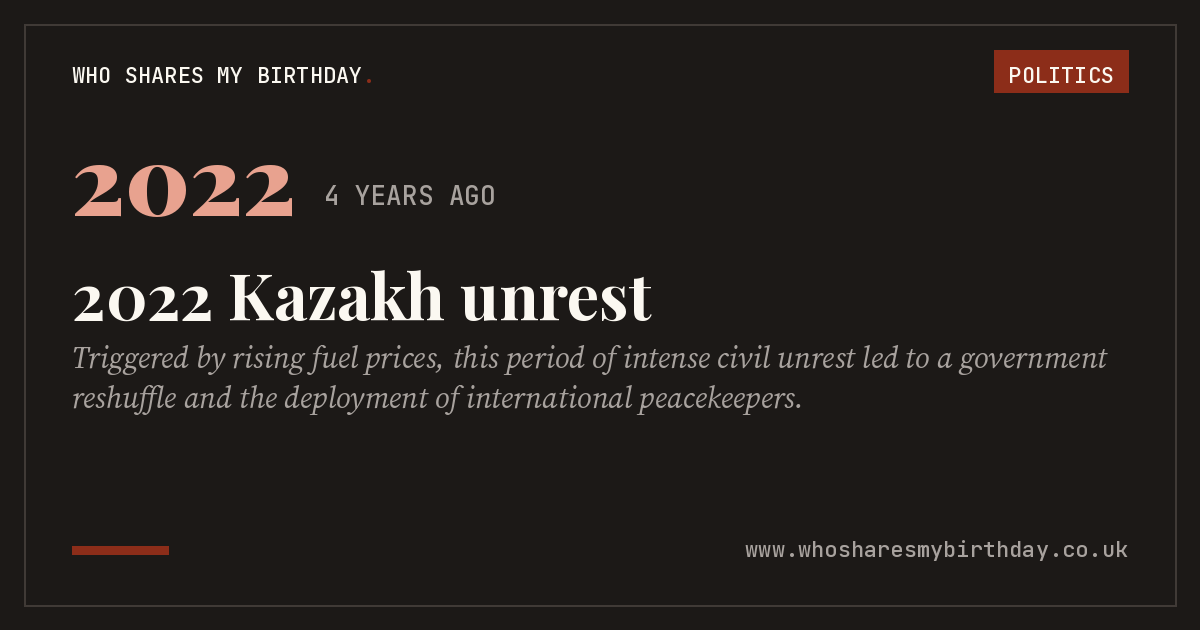 2022 Kazakh unrest