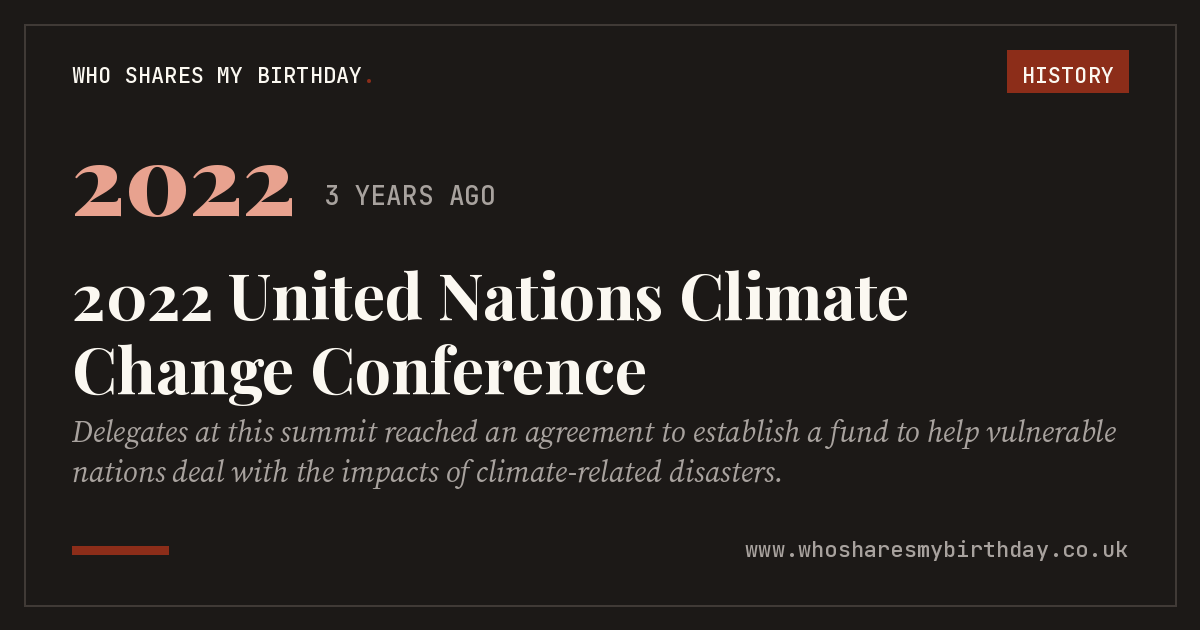 2022 United Nations Climate Change Conference
