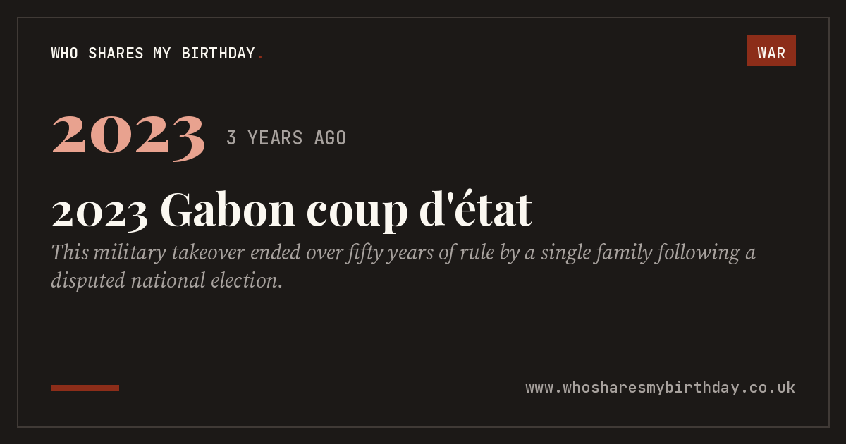 2023 Gabon coup d'état