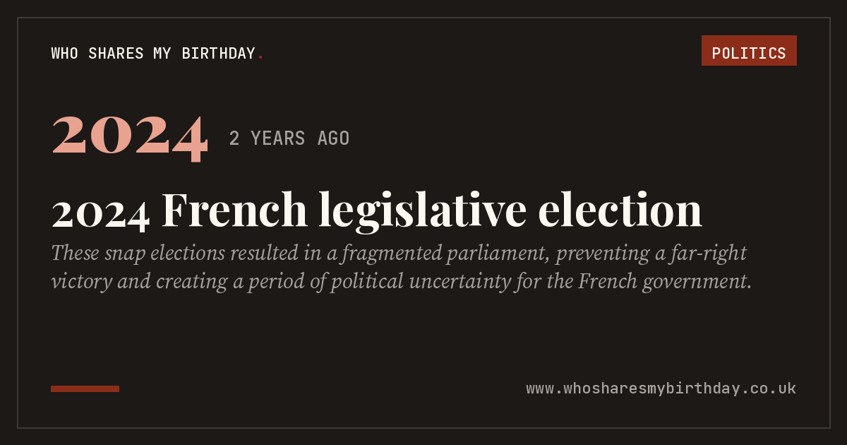 2024 French legislative election