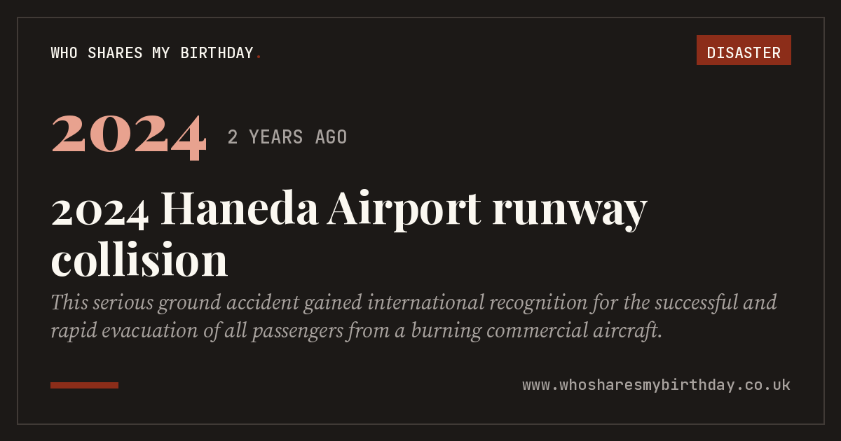 2024 Haneda Airport runway collision