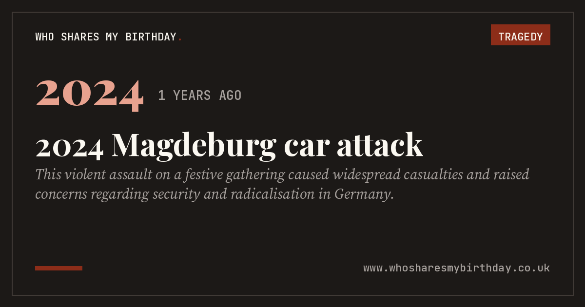 2024 Magdeburg car attack