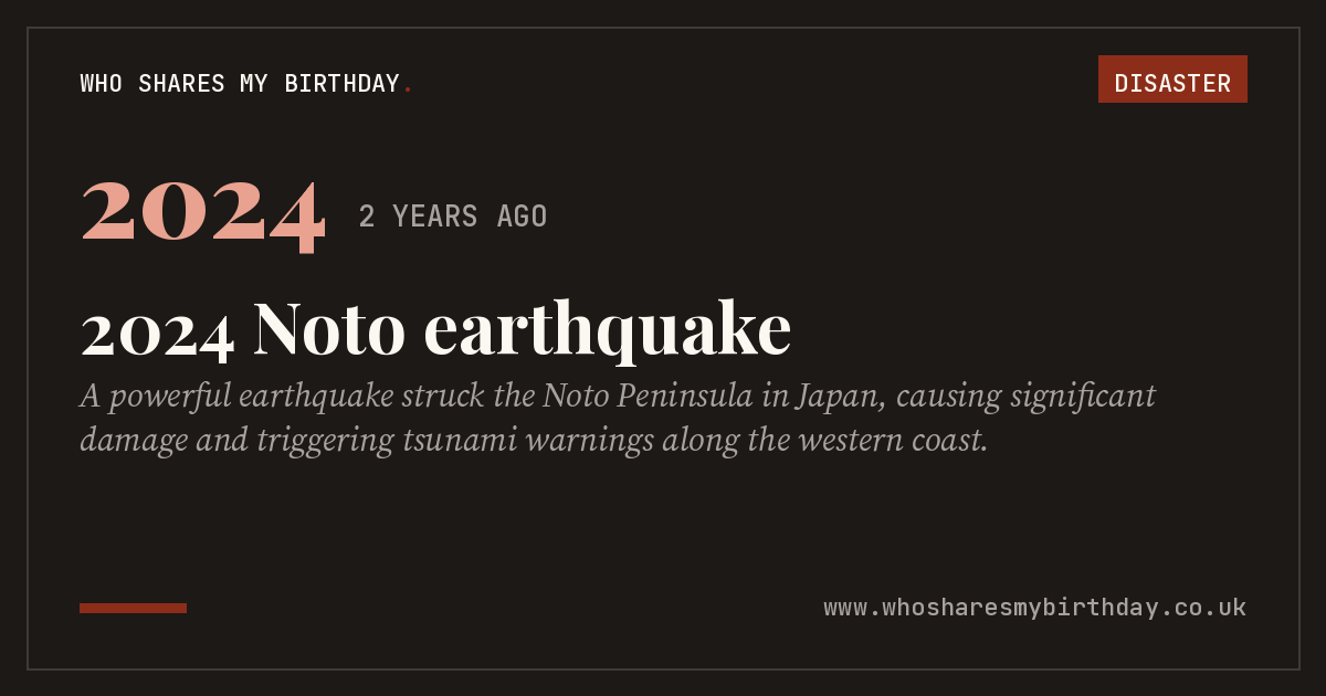 2024 Noto earthquake