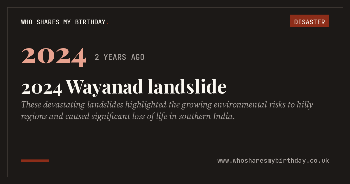 2024 Wayanad landslide