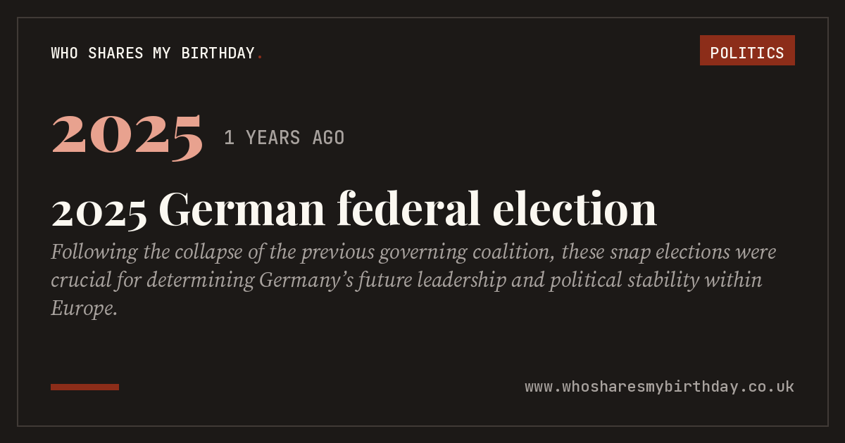 2025 German federal election