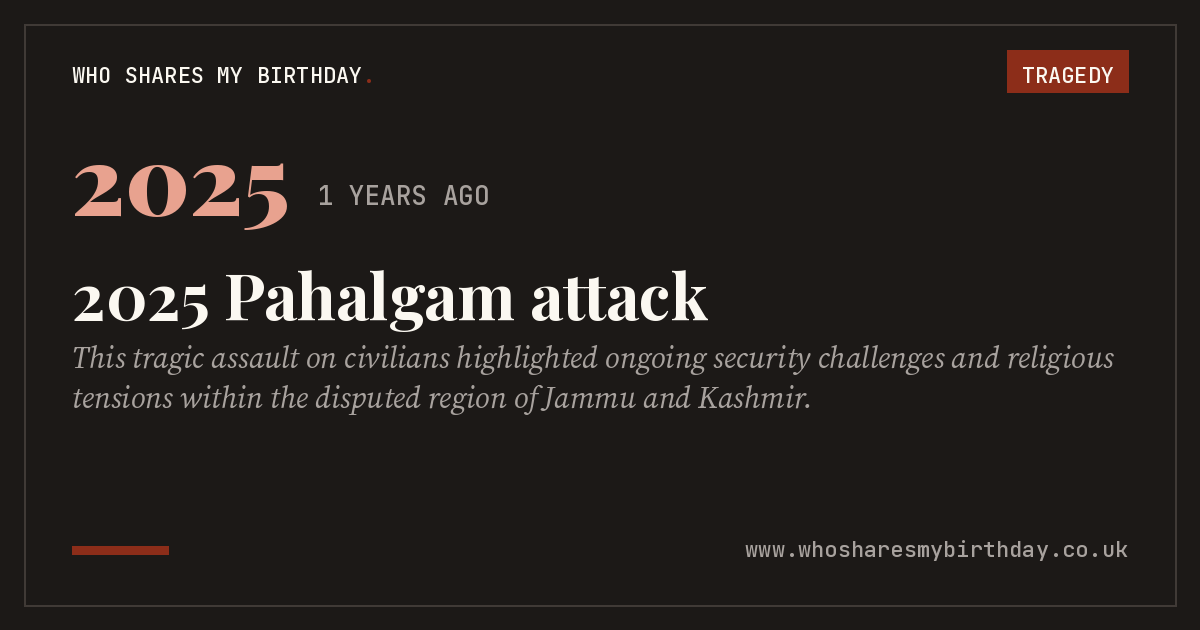 2025 Pahalgam attack