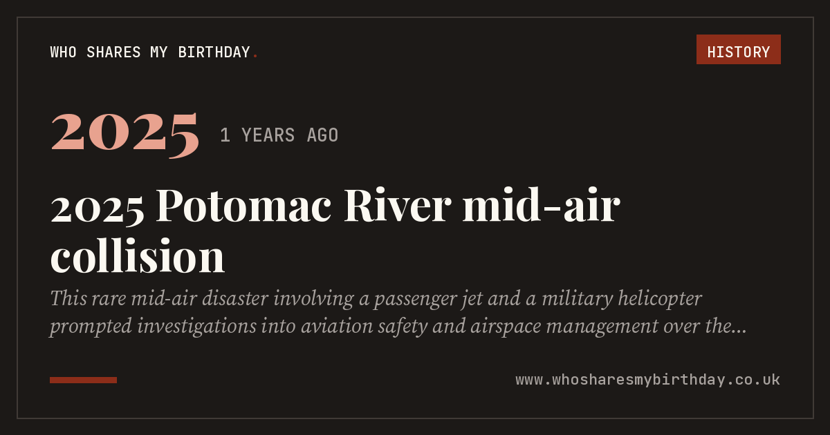 2025 Potomac River mid-air collision