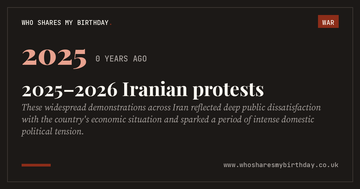 2025–2026 Iranian protests
