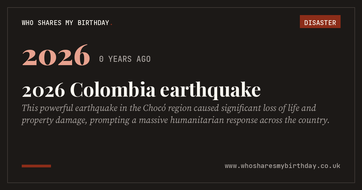 2026 Colombia earthquake