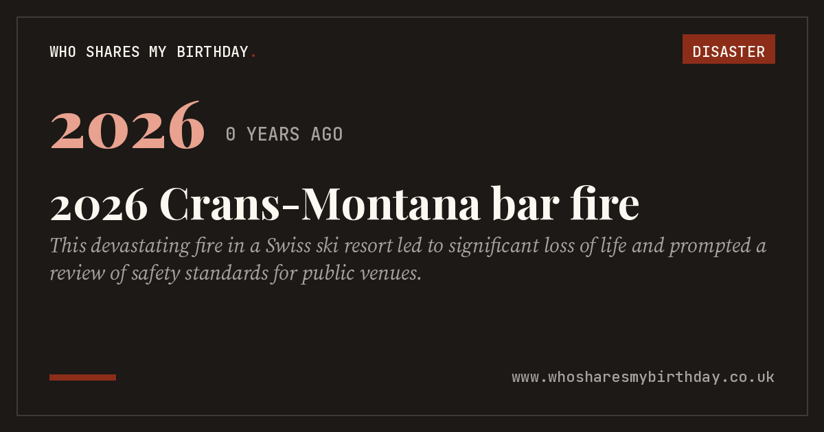 2026 Crans-Montana bar fire
