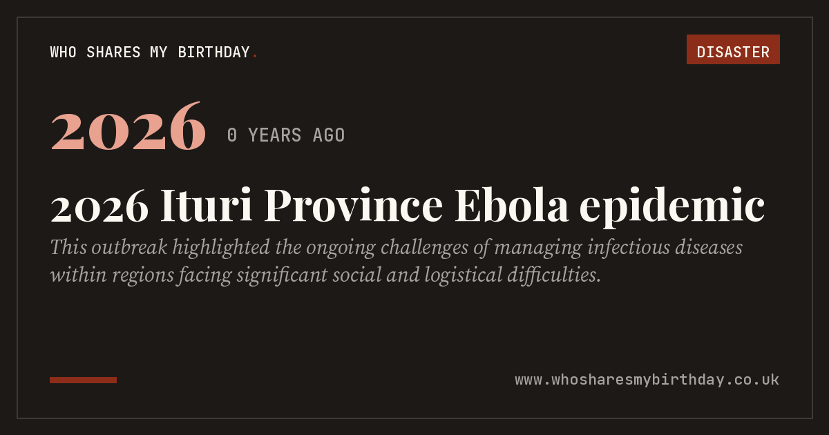 2026 Ituri Province Ebola epidemic