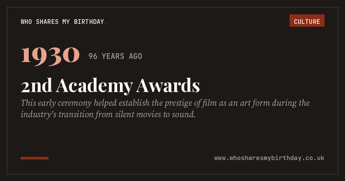 2nd Academy Awards