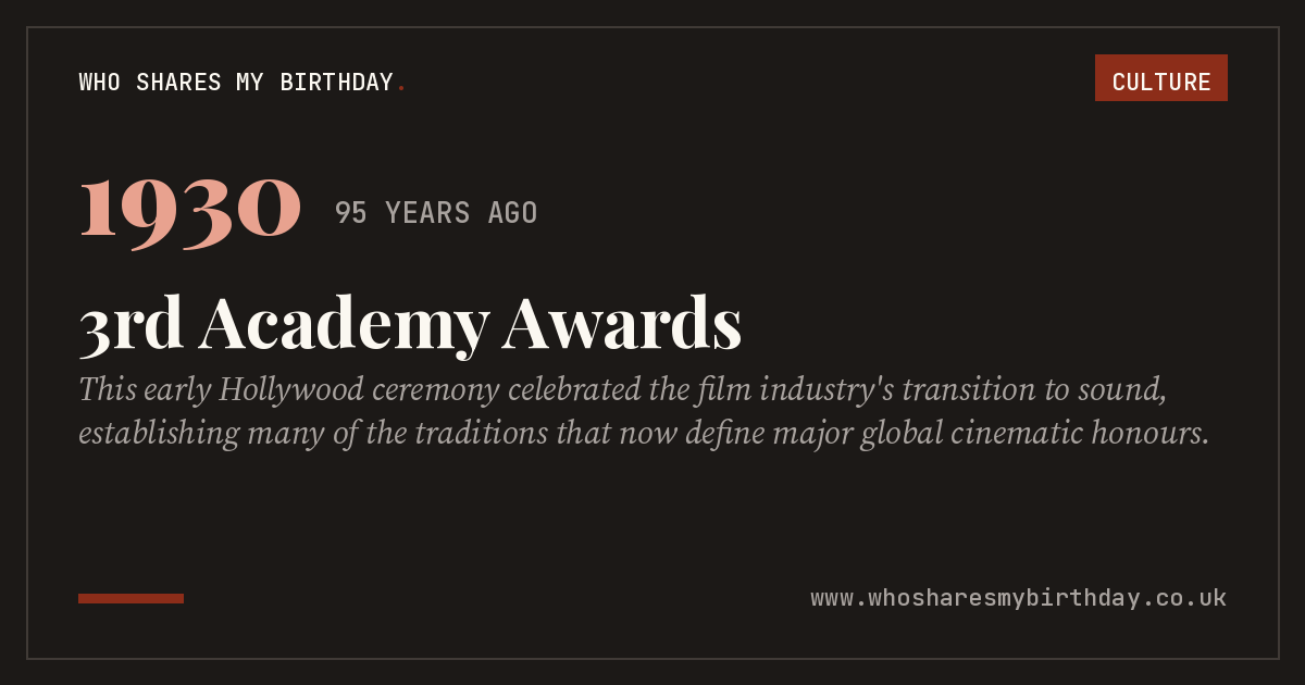 3rd Academy Awards