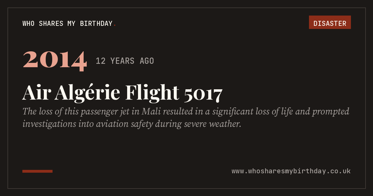 Air Algérie Flight 5017