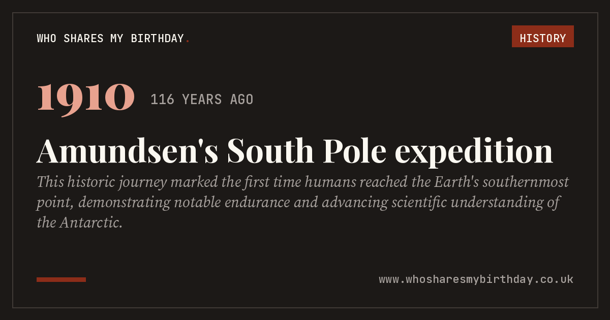 Amundsen's South Pole expedition