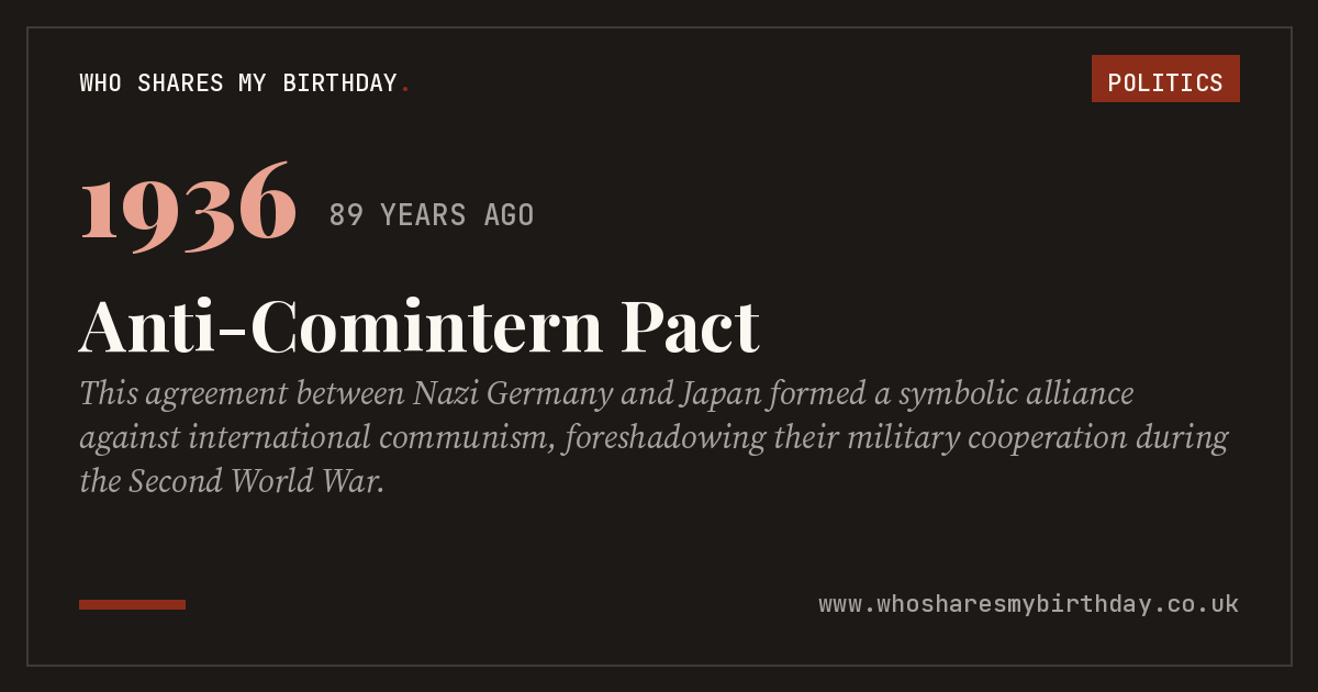 Anti-Comintern Pact