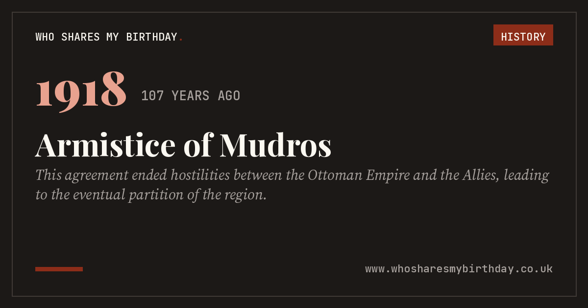 Armistice of Mudros