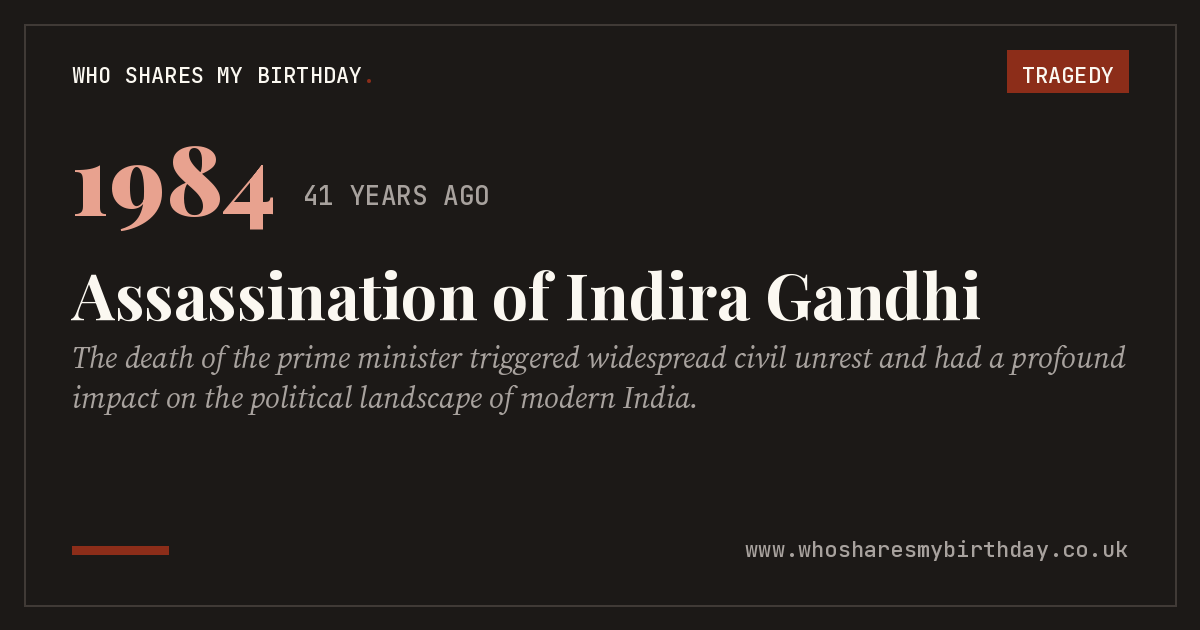 Assassination of Indira Gandhi