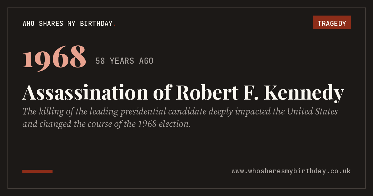 Assassination of Robert F. Kennedy