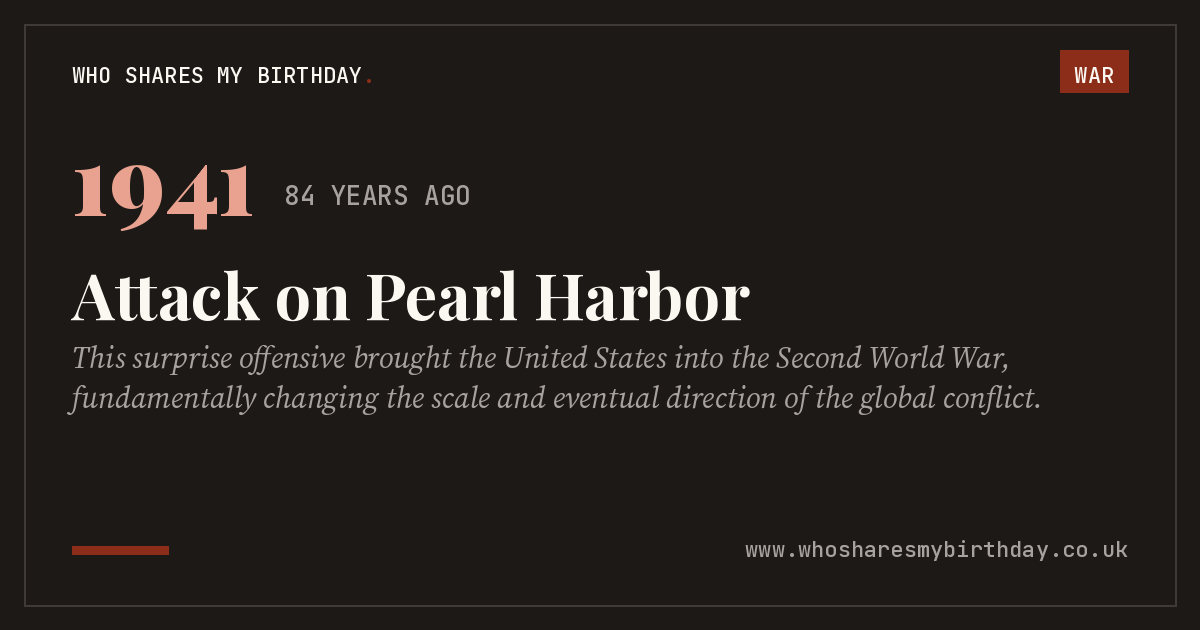 Attack on Pearl Harbor
