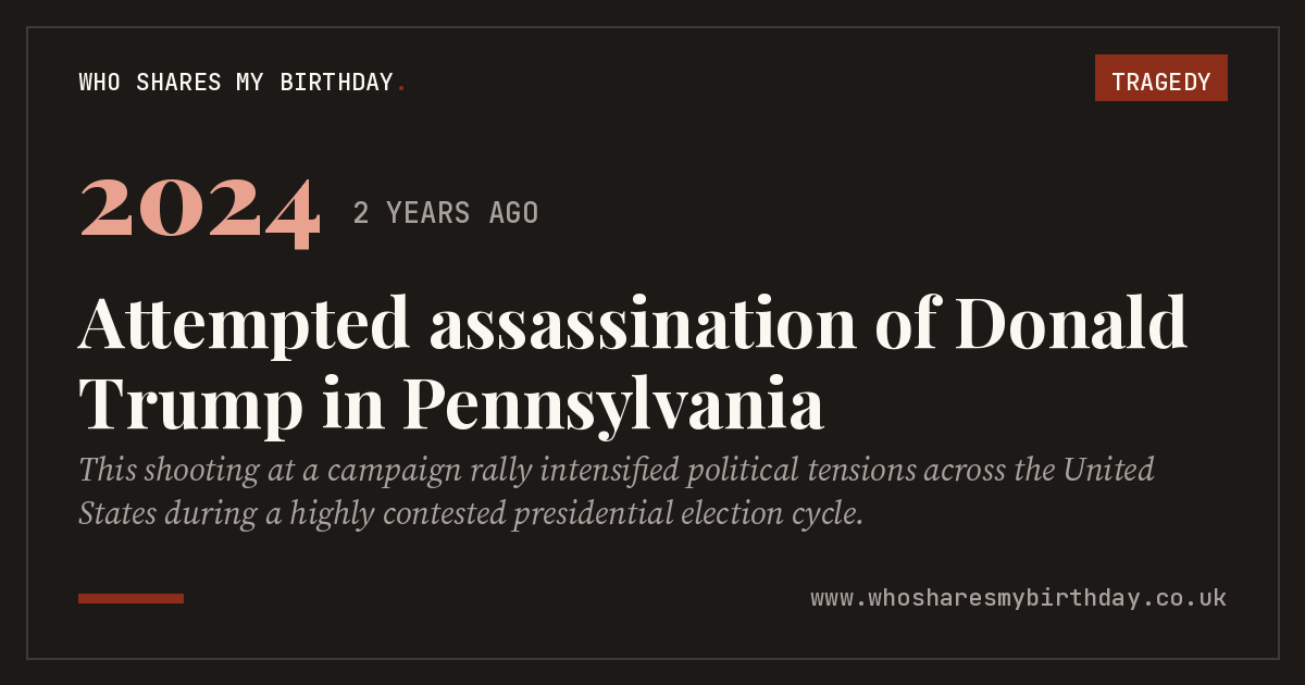 Attempted assassination of Donald Trump in Pennsylvania
