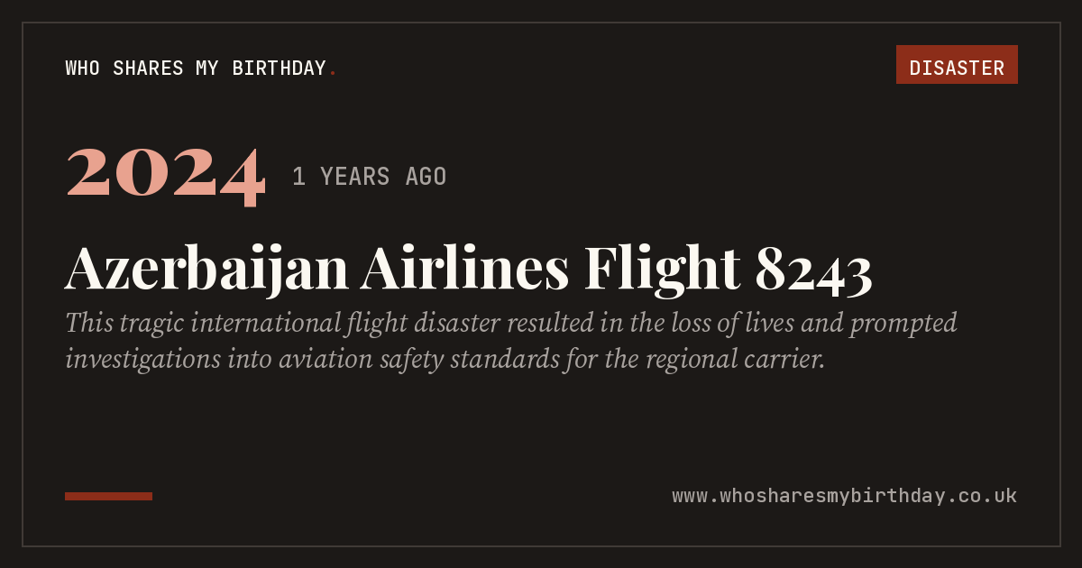 Azerbaijan Airlines Flight 8243